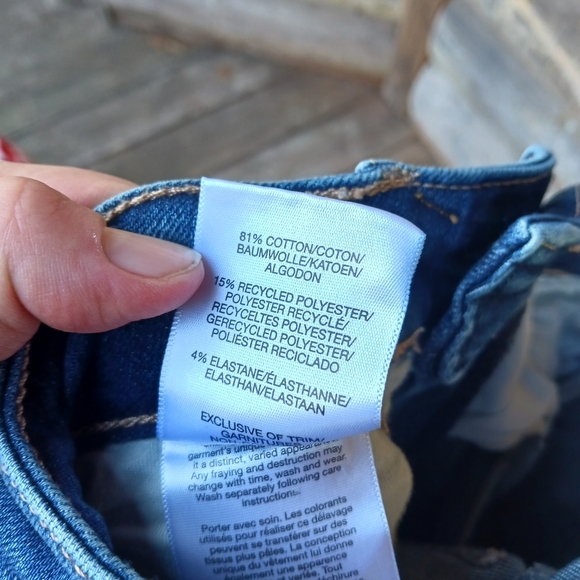 Silver Jeans Womens 24x27 Boyfriend Mid Rise Stretch Button Fly Distressed - Picture 5 of 5